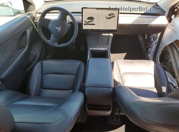 5YJYGDEE0MF243437 2021 TESLA MODEL White წინა პანელის ხედი