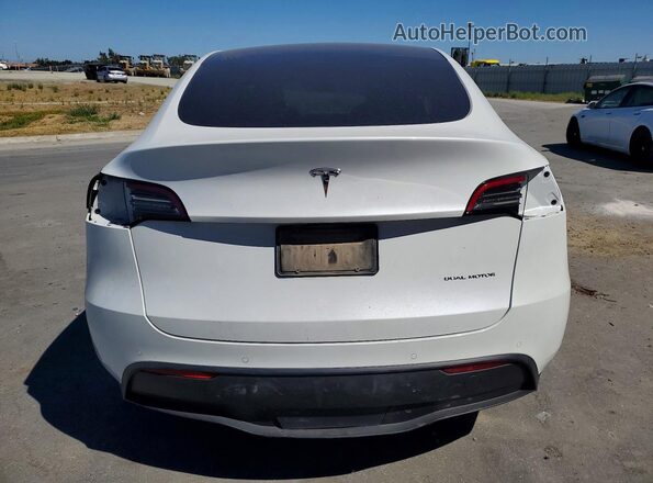 5YJYGDEE0MF243437 2021 TESLA MODEL White უკანა ხედი