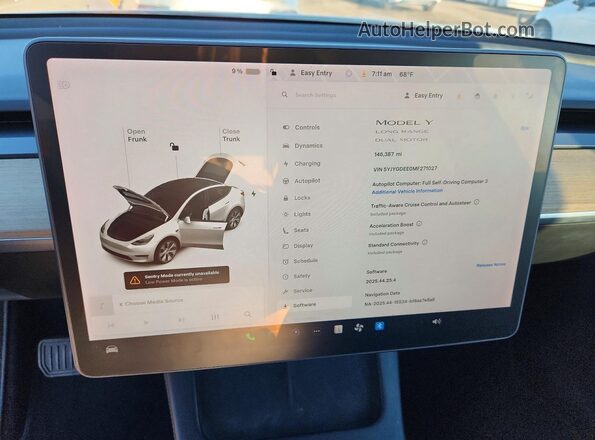 5YJYGDEE0MF271027 2021 TESLA MODEL White Instrument cluster view