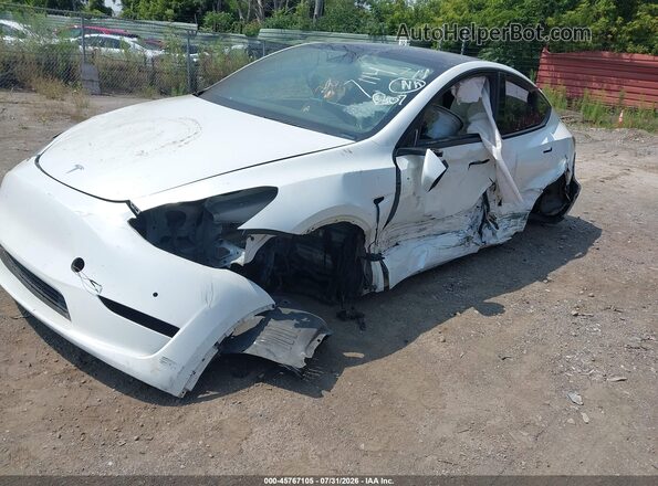 5YJYGDEE1LF057114 2020 TESLA MODEL Y White Vista tres cuartos delantera izquierda