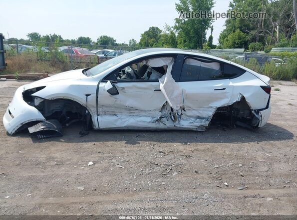5YJYGDEE1LF057114 2020 TESLA MODEL Y White Vista del cuadro de instrumentos