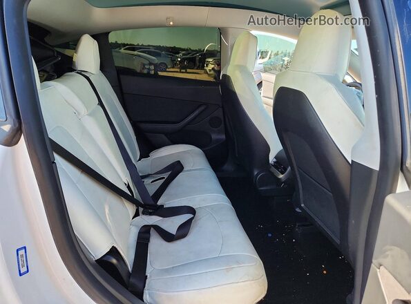5YJYGDEE1MF086002 2021 TESLA MODEL Белый Вид задних сидений