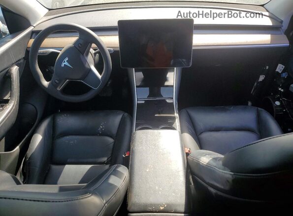 5YJYGDEE1MF089496 2021 TESLA MODEL Blue Dashboard view