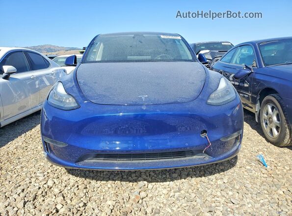 5YJYGDEE1MF089496 2021 TESLA MODEL Blue Front view