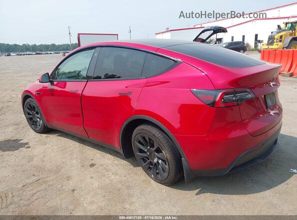 5YJYGDEE1MF186326 2021 TESLA MODEL Y Красный Задняя левая четверть
