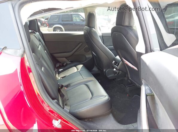 5YJYGDEE1MF186326 2021 TESLA MODEL Y Красный Вид наклейки с VIN-кодом