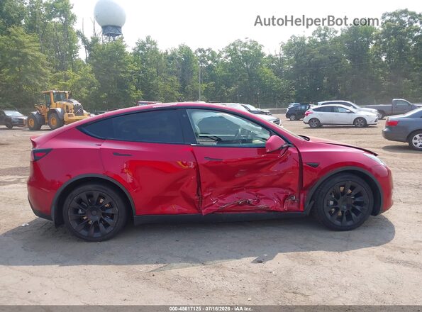 5YJYGDEE1MF186326 2021 TESLA MODEL Y Красный Вид щитка приборов
