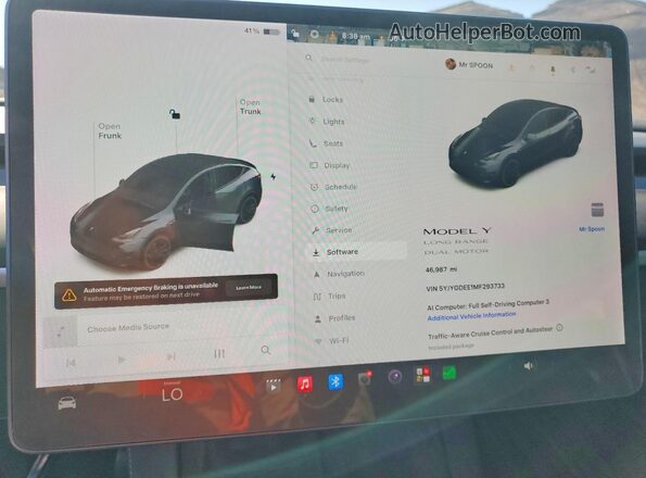5YJYGDEE1MF293733 2021 TESLA MODEL Two Tone Vista del cuadro de instrumentos