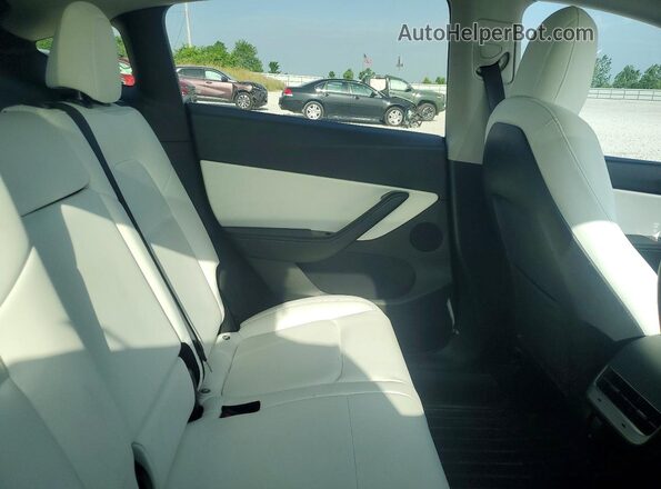 5YJYGDEE2LF025630 2020 TESLA MODEL Black უკანა სავარძლების ხედი