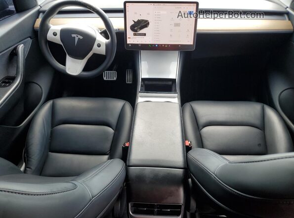 5YJYGDEE2LF029838 2020 TESLA MODEL Black Առջևի վահանակի տեսք