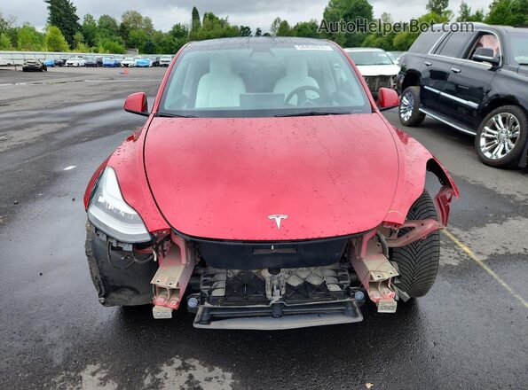 5YJYGDEE2MF090012 2021 TESLA MODEL Красный Вид спереди