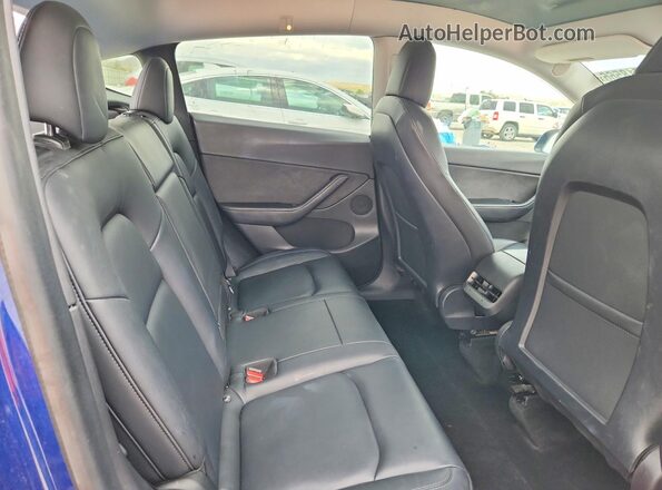 5YJYGDEE2MF161502 2021 TESLA MODEL Blue Vista de los asientos traseros