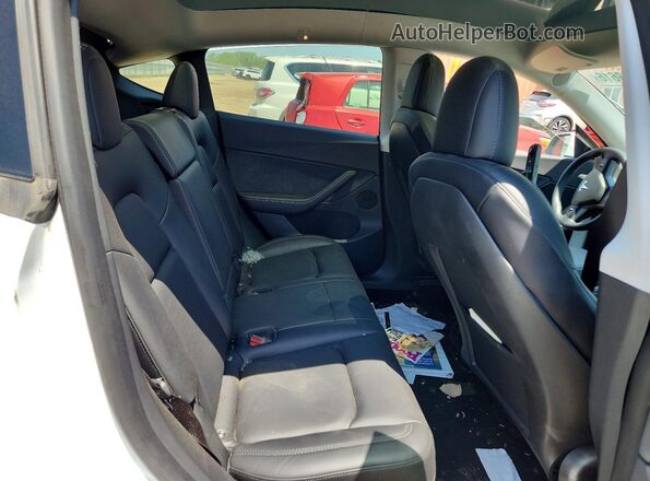 5YJYGDEE2MF253094 2021 TESLA MODEL White Vista de los asientos traseros