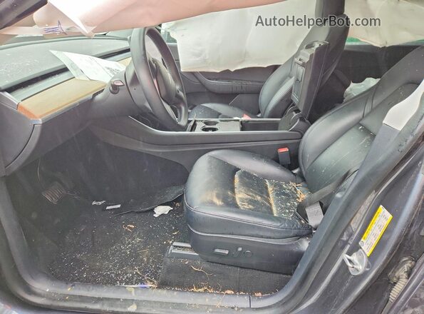 5YJYGDEE3LF006844 2020 TESLA MODEL Gray Widok wnętrza z przodu