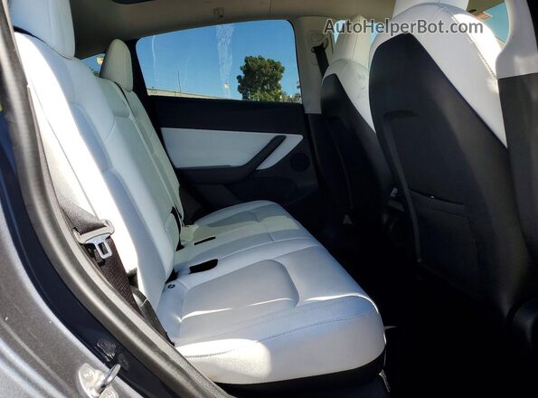 5YJYGDEE3LF034790 2020 TESLA MODEL Gray Вид задніх сидінь