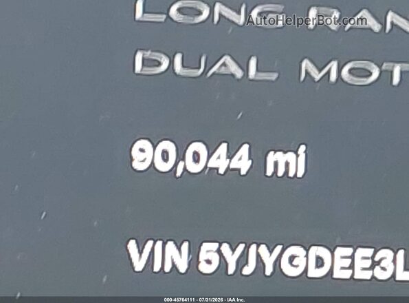5YJYGDEE3LF058197 2020 TESLA MODEL Y White 