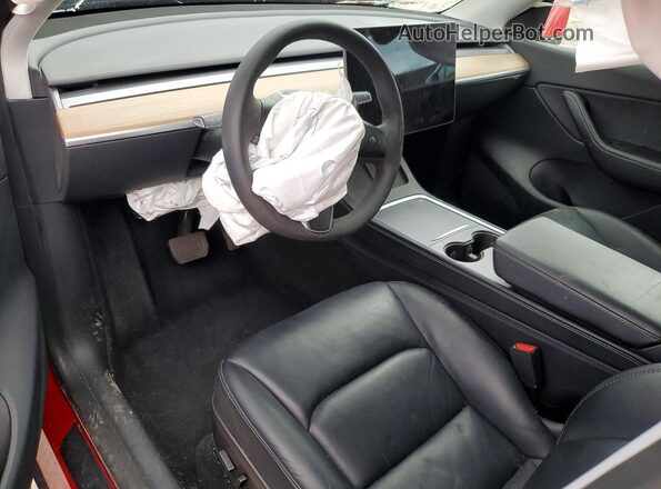 5YJYGDEE3MF139315 2021 TESLA MODEL Red Вид панелі приладів