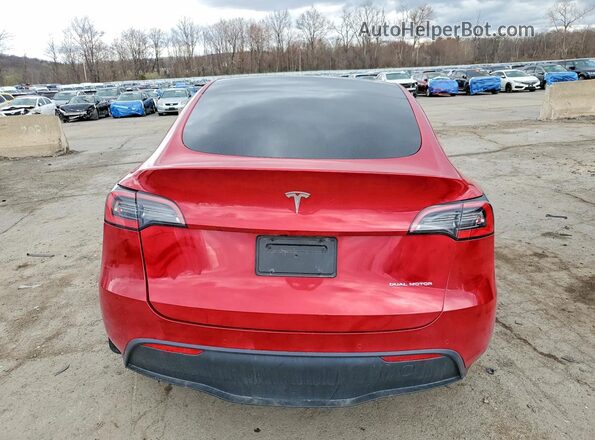 5YJYGDEE3MF139315 2021 TESLA MODEL Red Вид ззаду