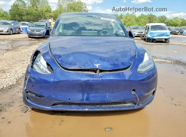 5YJYGDEE3MF266226 2021 TESLA MODEL Blue Widok z przodu