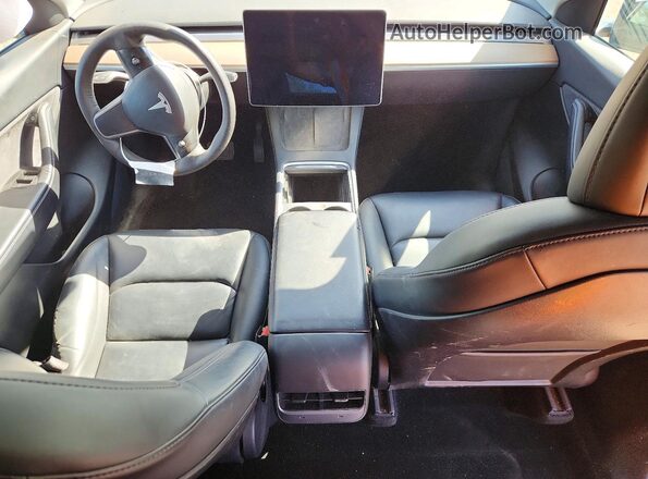 5YJYGDEE3MF266226 2021 TESLA MODEL Blue Widok deski rozdzielczej