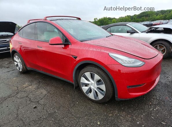 5YJYGDEE4MF061403 2021 TESLA MODEL Red Передня права чверть