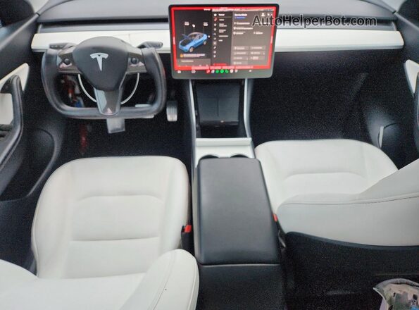 5YJYGDEE4MF061403 2021 TESLA MODEL Red Вид панелі приладів
