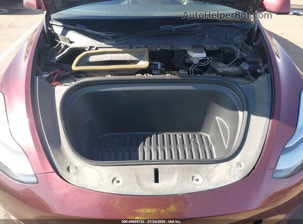 5YJYGDEE4MF087290 2021 TESLA MODEL Y Maroon Rear view