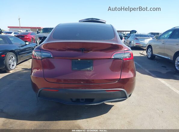 5YJYGDEE4MF087290 2021 TESLA MODEL Y Maroon 