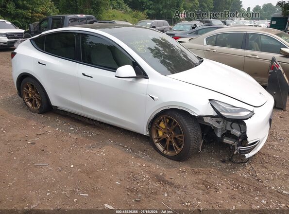 5YJYGDEE4MF179600 2021 TESLA MODEL Y Белый Вид спереди