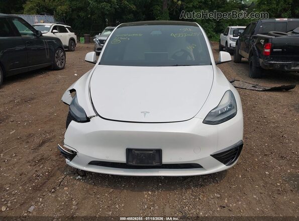 5YJYGDEE4MF179600 2021 TESLA MODEL Y Белый Вид панели приборов