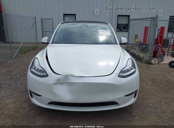 5YJYGDEE4MF287411 2021 TESLA MODEL Y White Vista del cuadro de instrumentos