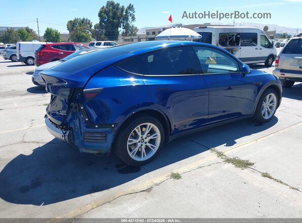 5YJYGDEE5LF015156 2020 TESLA MODEL Y Blue უკანა მარჯვენა