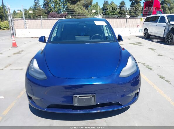 5YJYGDEE5LF015156 2020 TESLA MODEL Y Blue უკანა სალონის ხედი