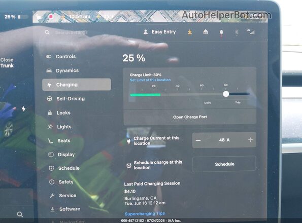 5YJYGDEE5LF015156 2020 TESLA MODEL Y Blue 