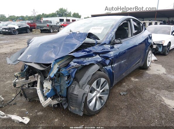 5YJYGDEE5MF060602 2021 TESLA MODEL Y Blue Передня ліва чверть