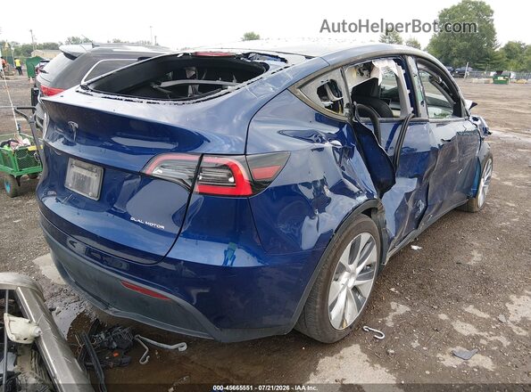 5YJYGDEE5MF060602 2021 TESLA MODEL Y Blue Задня права чверть