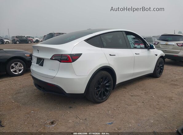 5YJYGDEE5MF080378 2021 TESLA MODEL Y Белый Задняя правая четверть