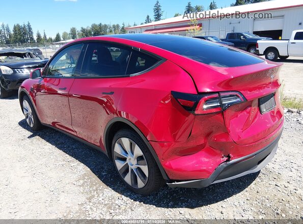 5YJYGDEE5MF117509 2021 TESLA MODEL Y Red Հետևի ձախ