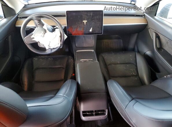 5YJYGDEE5MF285442 2021 TESLA MODEL Blue წინა პანელის ხედი