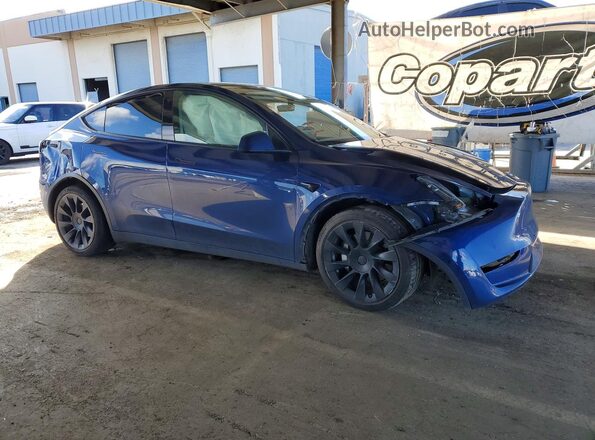5YJYGDEE5MF285442 2021 TESLA MODEL Blue წინა მარჯვენა