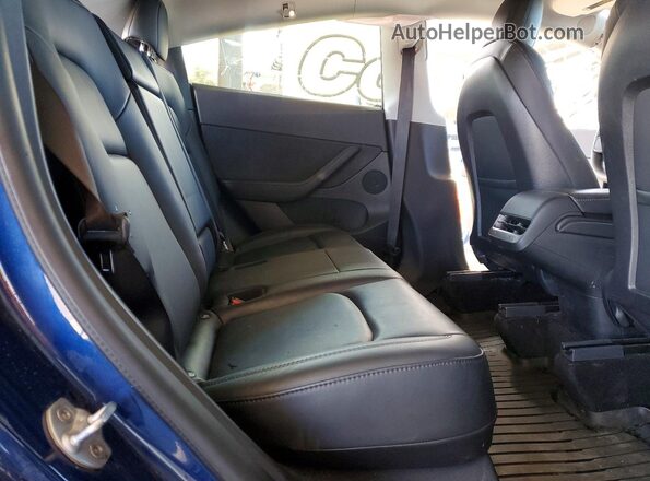 5YJYGDEE5MF285442 2021 TESLA MODEL Blue უკანა სავარძლების ხედი