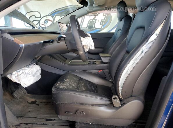 5YJYGDEE5MF285442 2021 TESLA MODEL Blue წინა სალონის ხედი