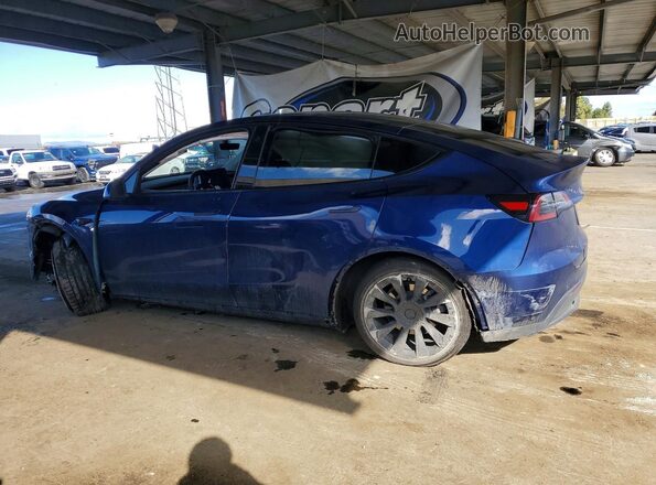 5YJYGDEE5MF285442 2021 TESLA MODEL Blue უკანა მარცხენა