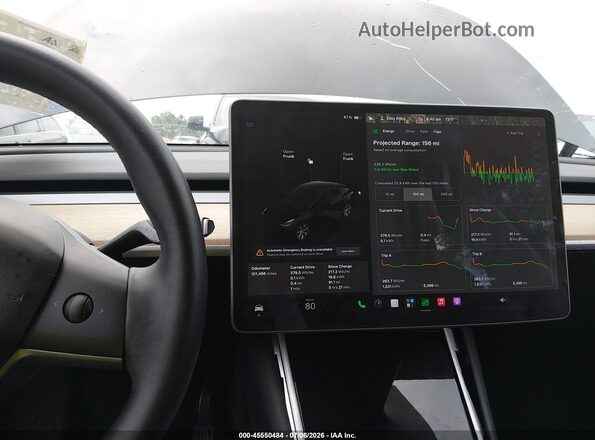 5YJYGDEE6LF012461 2020 TESLA MODEL Y Black Вид задніх сидінь