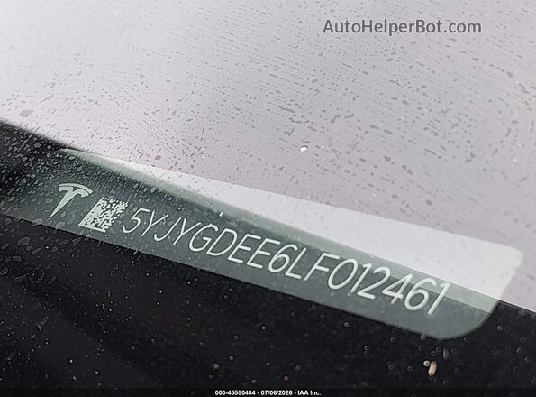 5YJYGDEE6LF012461 2020 TESLA MODEL Y Black Вид підкапотного простору