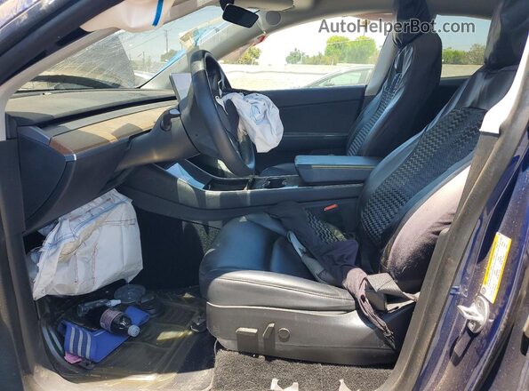 5YJYGDEE6LF058131 2020 TESLA MODEL Blue Вид салону спереду