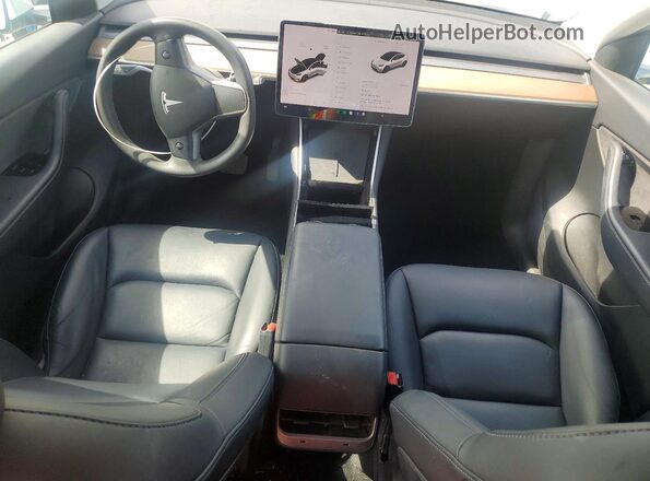 5YJYGDEE6MF082849 2021 TESLA MODEL Белый Вид панели приборов