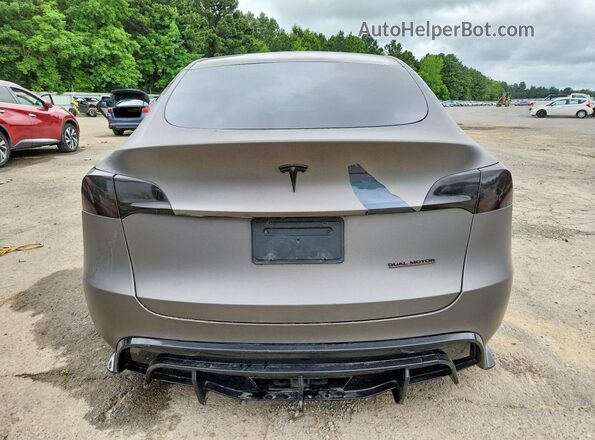 5YJYGDEE6MF084715 2021 TESLA MODEL Gray Widok z tyłu