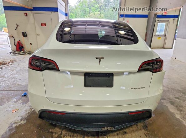 5YJYGDEE6MF184135 2021 TESLA MODEL White უკანა ხედი