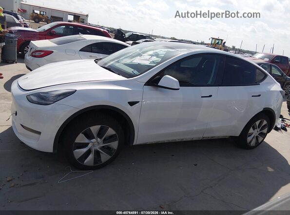 5YJYGDEE6MF204691 2021 TESLA MODEL Y White Widok wnętrza z tyłu